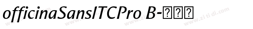 officinaSanslTCPro B字体转换